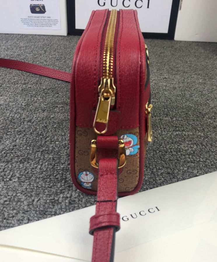 Gucci X Doraemon Mini Bag 647784 Red - Image 6