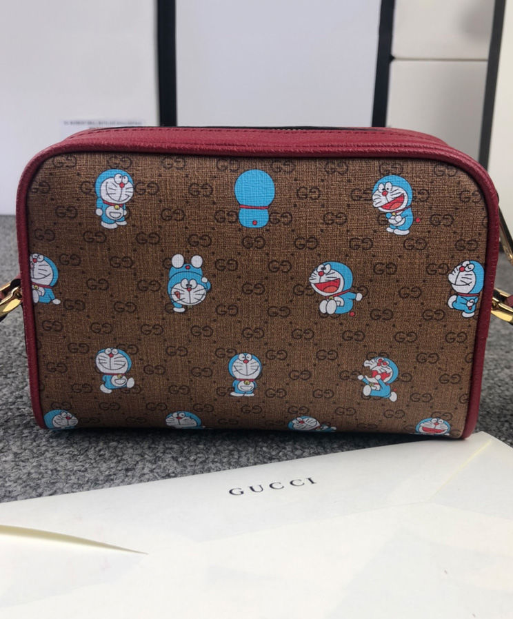 Gucci X Doraemon Mini Bag 647784 Red - Image 7