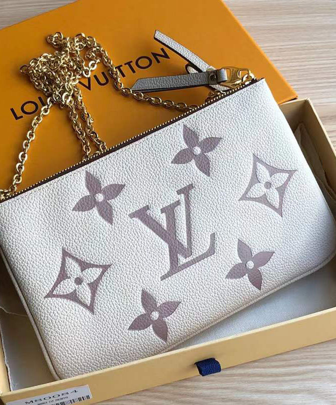 Louis Vuitton Double Zip Pochette M80084 Cream - AlimorLuxury