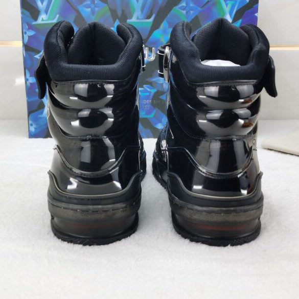 LV Trainer High Top Sneaker Black - Image 2