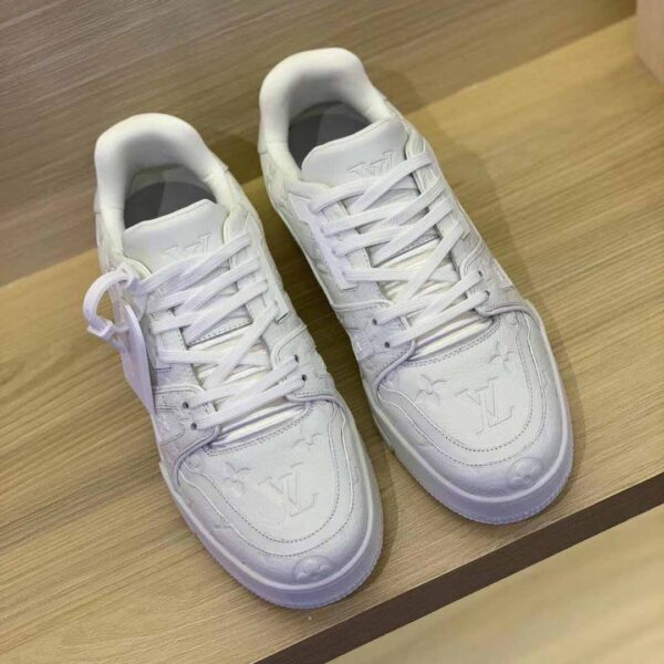 LV Trainer Sneaker White