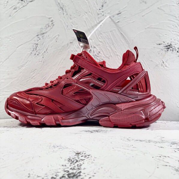 Blenciaga Track.2 Sneakers Wine Red - Image 8