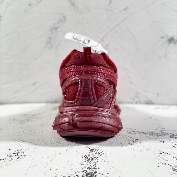 Blenciaga Track.2 Sneakers Wine Red - Image 4