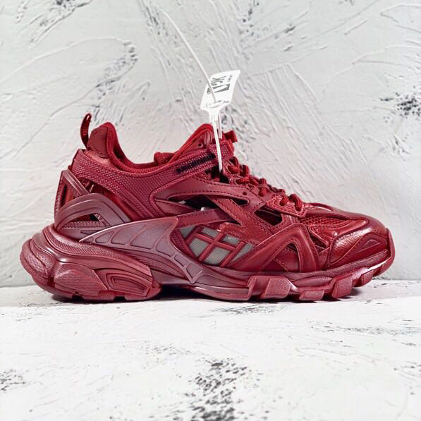 Blenciaga Track.2 Sneakers Wine Red - Image 3