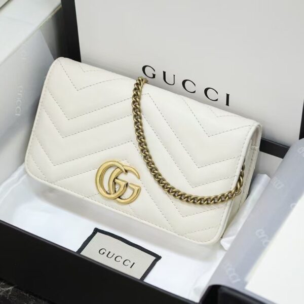 Gucci GG Marmont mini White Purse