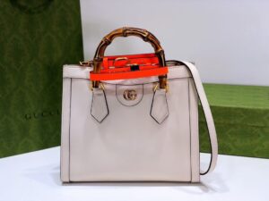 GUCCI DIANA TOTE SMALL WHITE PURSE