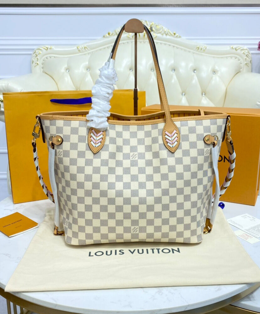 Louis Vuitton Neverfull MM N50047 White - Image 4