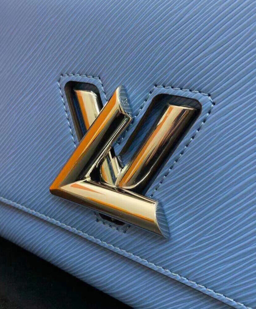 Louis Vuitton Twist MM Bag M57507 Blue - Image 6