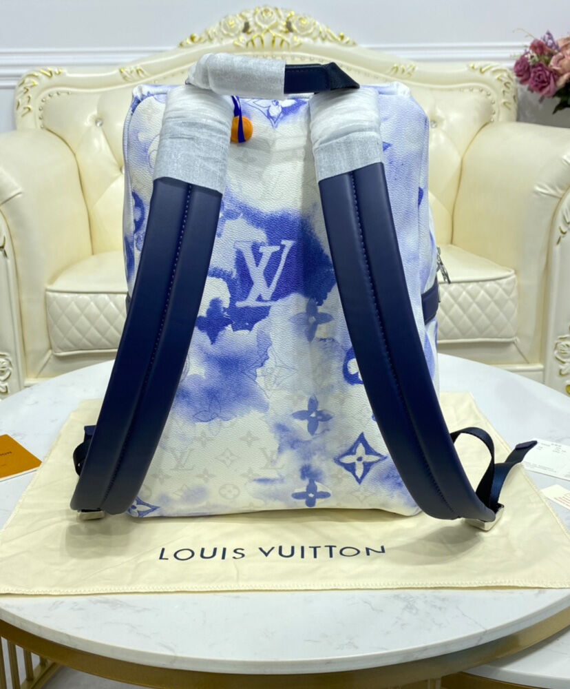 Louis Vuitton Discovery Backpack M45760 Blue - AlimorLuxury