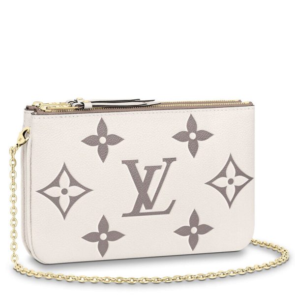 Louis Vuitton Double Zip Pochette M80084 Cream