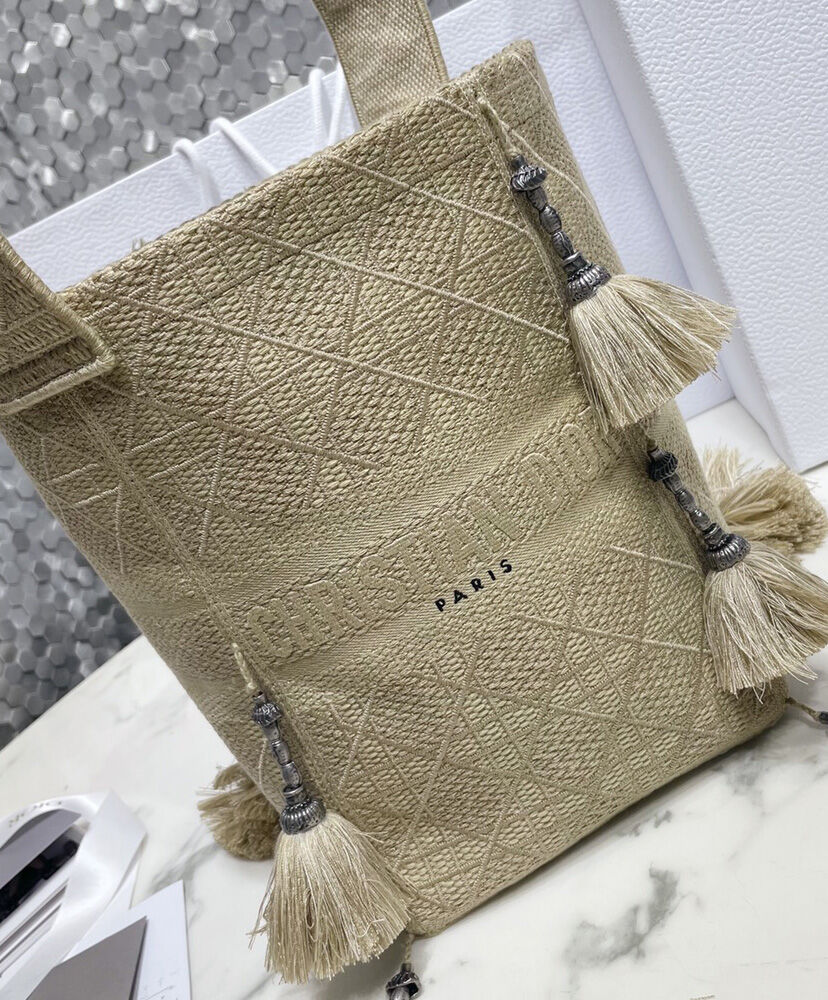 Christian Dior D-Bubble Bucket Bag Apricot - Image 3