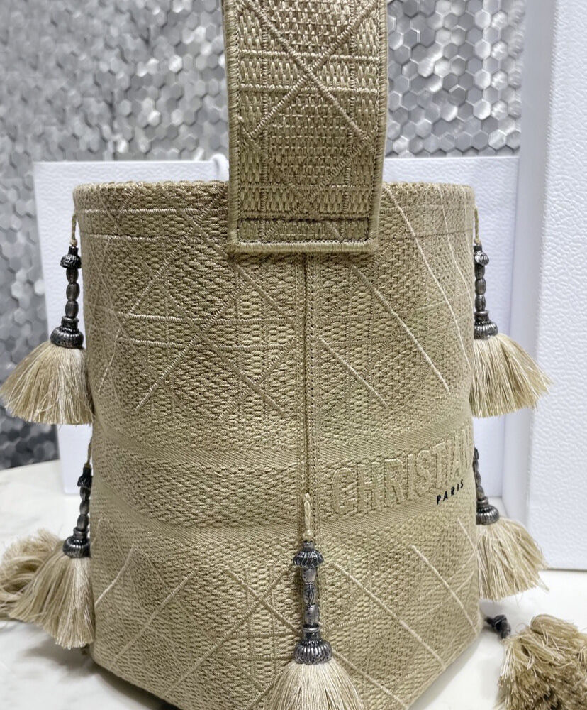 Christian Dior D-Bubble Bucket Bag Apricot - Image 5