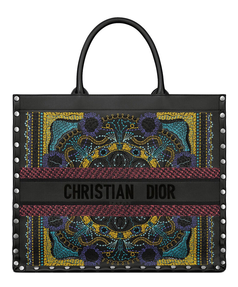 Christian Dior Book Tote Bag Black