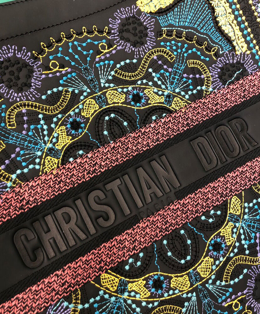 Christian Dior Book Tote Bag Black - Image 5