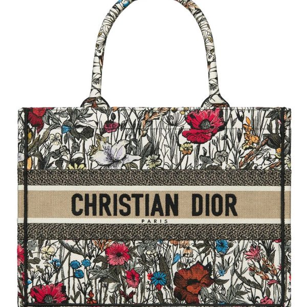 Christian Dior Small Book Tote Gray