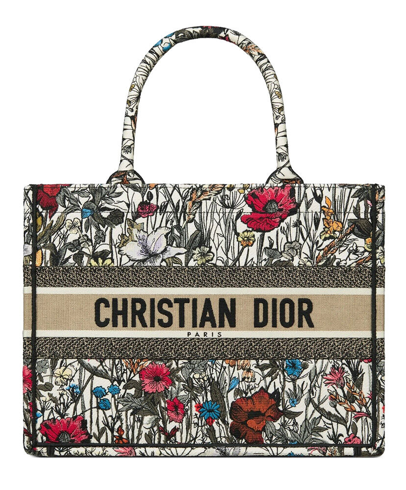 Christian Dior Small Book Tote Gray