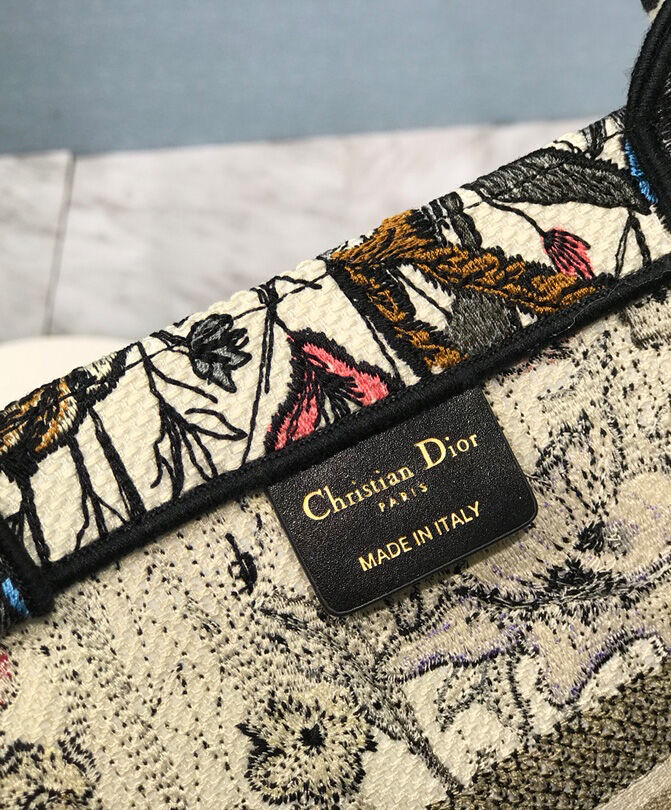 Christian Dior Small Book Tote Gray - Image 6