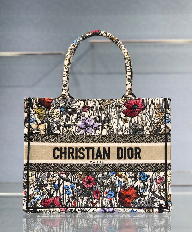 Christian Dior Small Book Tote Gray - Image 2