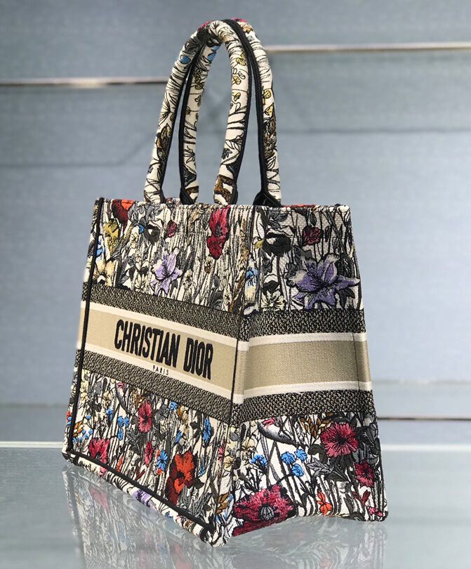 Christian Dior Small Book Tote Gray - Image 3