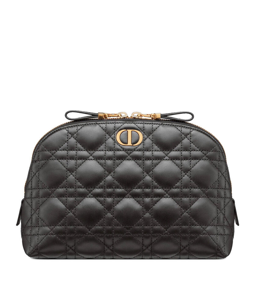 Christian Dior Caro Cosmetic Bag Black Replica Bags and Shoes online
