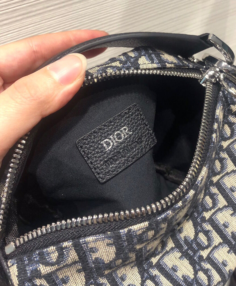 Christian Dior Mini Roller Messenger Bag Dark Blue - Image 10