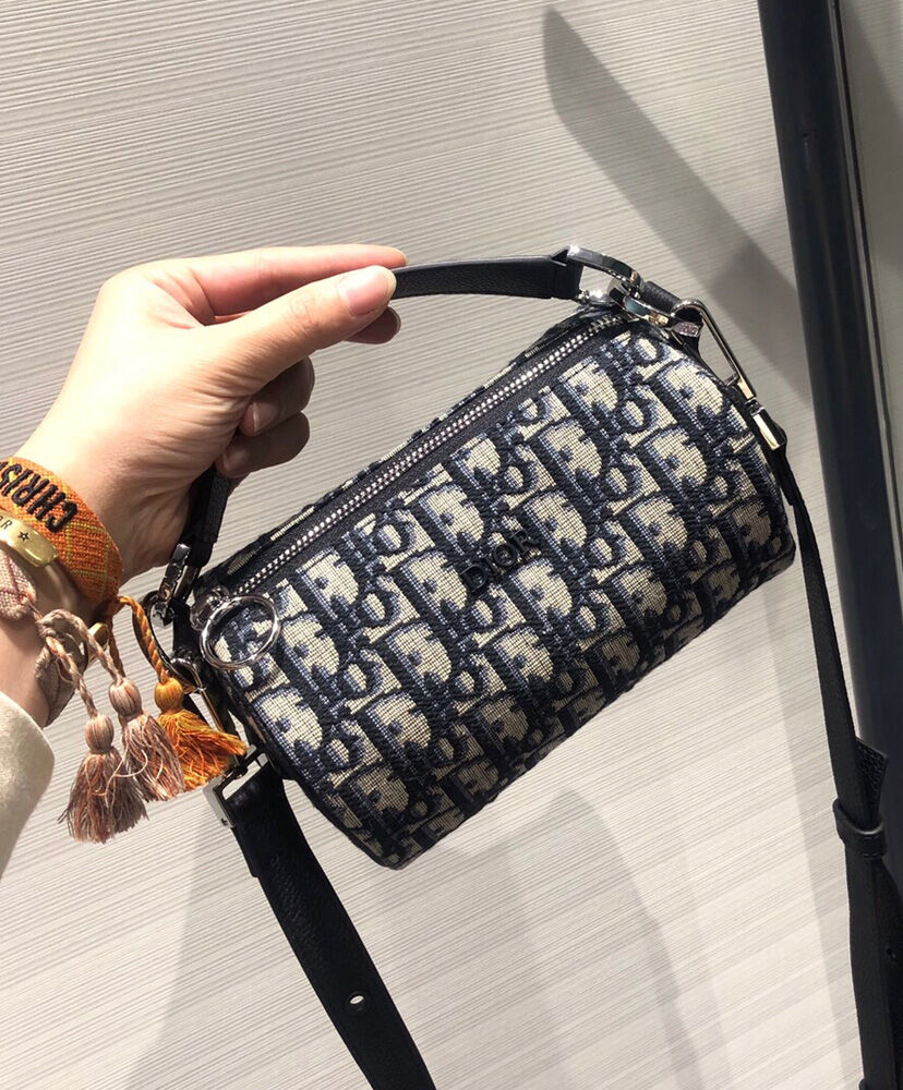 Christian Dior Mini Roller Messenger Bag Dark Blue - Image 2