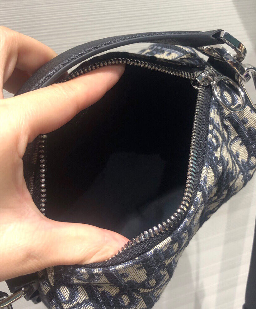 Christian Dior Mini Roller Messenger Bag Dark Blue AlimorLuxury