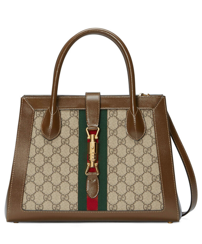 Gucci Jackie 1961 Medium Tote Bag 649016 Coffee - AlimorLuxury