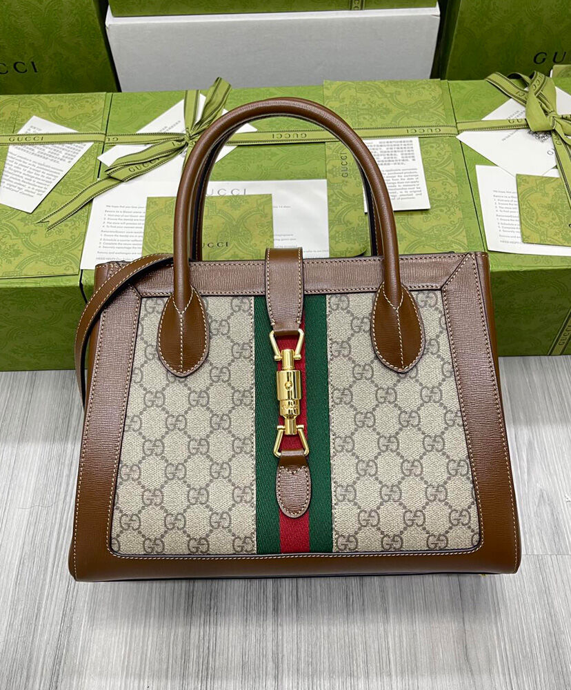 Gucci Jackie 1961 Medium Tote Bag 649016 Coffee - Image 2