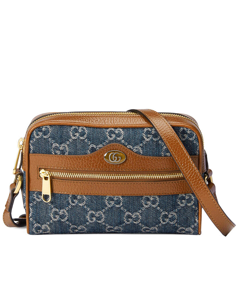 Gucci GG Denim Series Ophidia Series Mini Handbag 517350 Blue - Replica ...