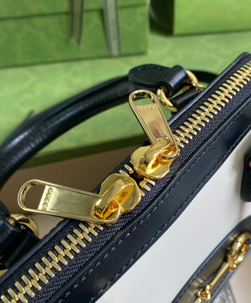 Gucci Horsebit 1955 Mini Top Handle Bag 640716 Cream - Image 6