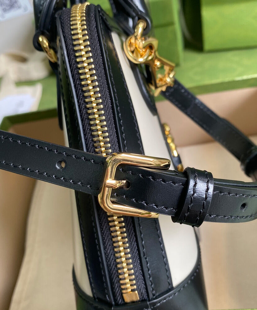 Gucci Horsebit 1955 Mini Top Handle Bag 640716 Cream - Image 7