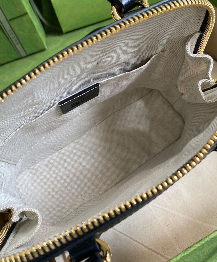 Gucci Horsebit 1955 Mini Top Handle Bag 640716 Cream - Image 9