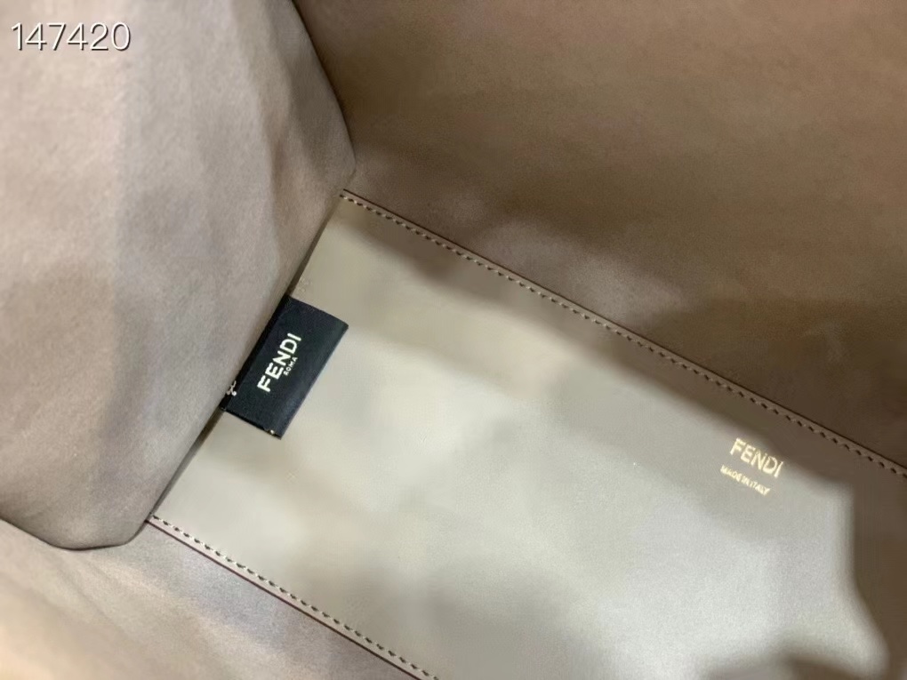 Fendi Sunshine Grey Medium Shopper Bag - Image 7