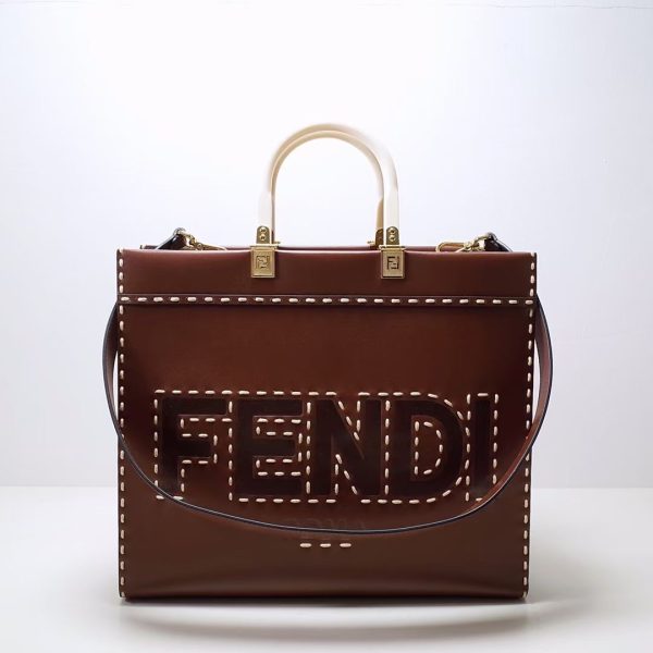 Fendi First Medium Dark Brown leather Bag - Replica Bags and Shoes ...