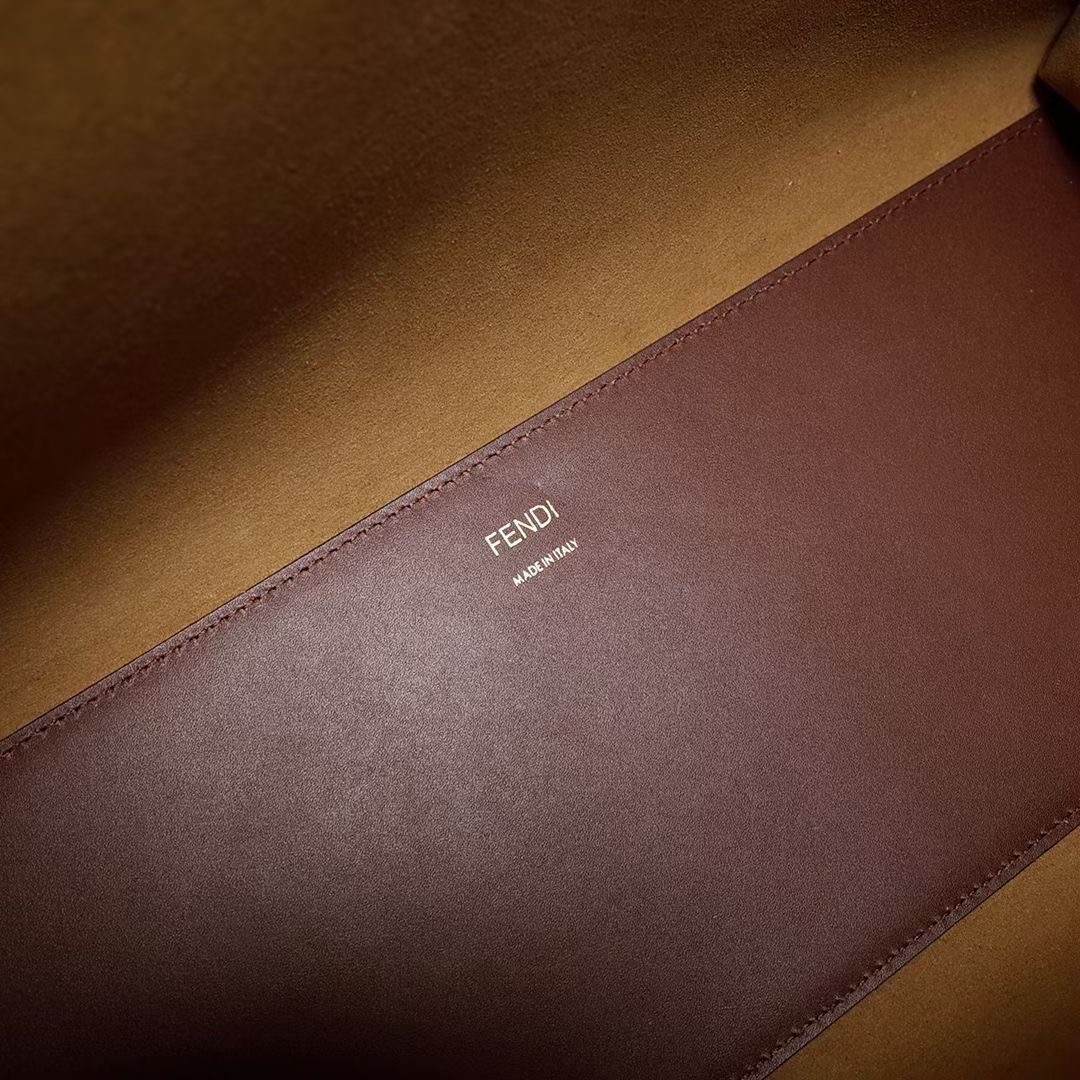 Fendi Sunshine Medium Dark Brown shopper purse - Image 10