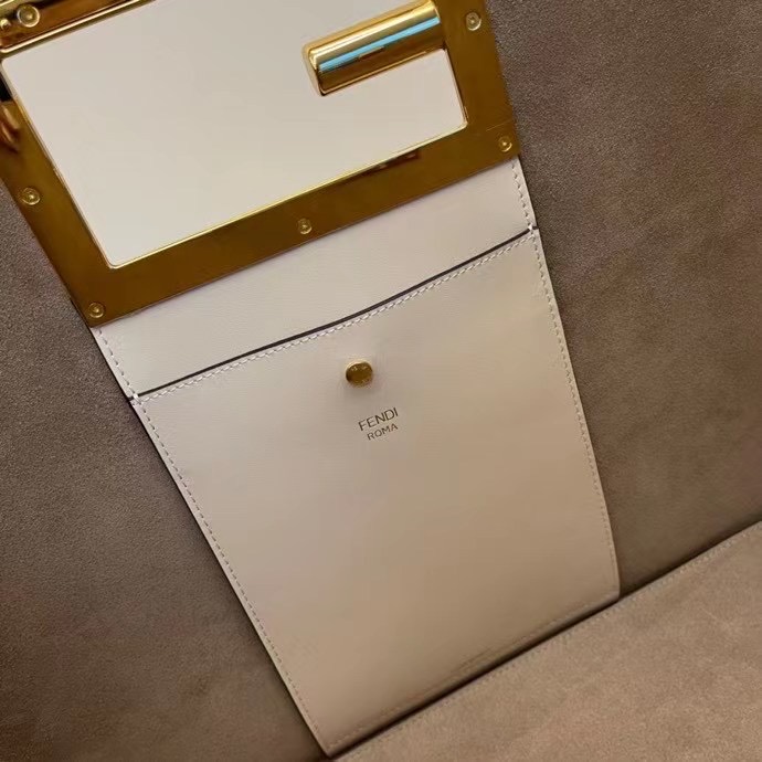 Fendi WAY Medium White leather bag - Image 7