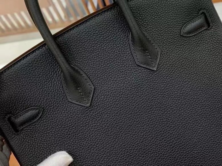 Hermes Birkin Black Togo Leather 25 Bag - Image 6