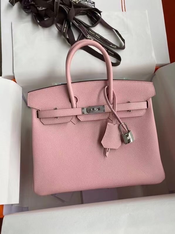 Hermes Birkin Pink Epsom Leather 25 Bag - Replica Bags and Shoes online ...