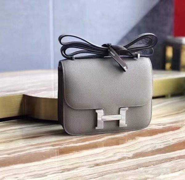 Hermes Gray Constance Mini 18/19 Bag