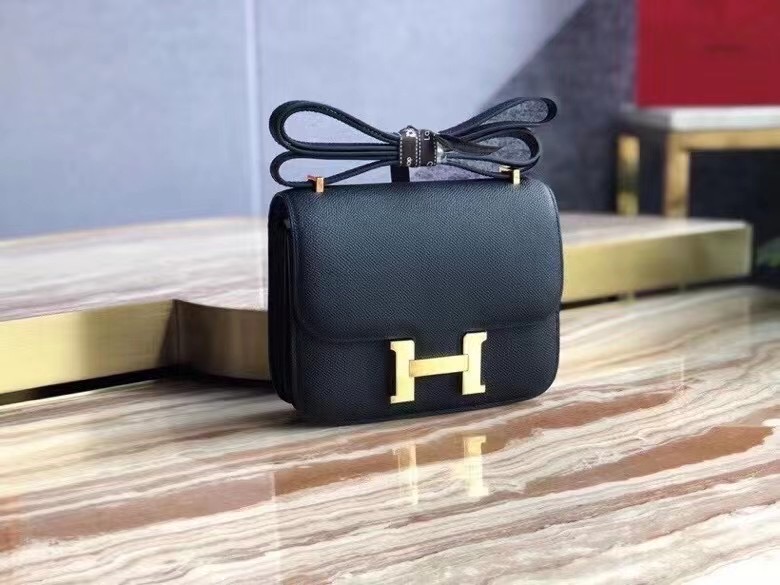 Hermes Black Constance Mini 18 bag - Replica Bags and Shoes online ...