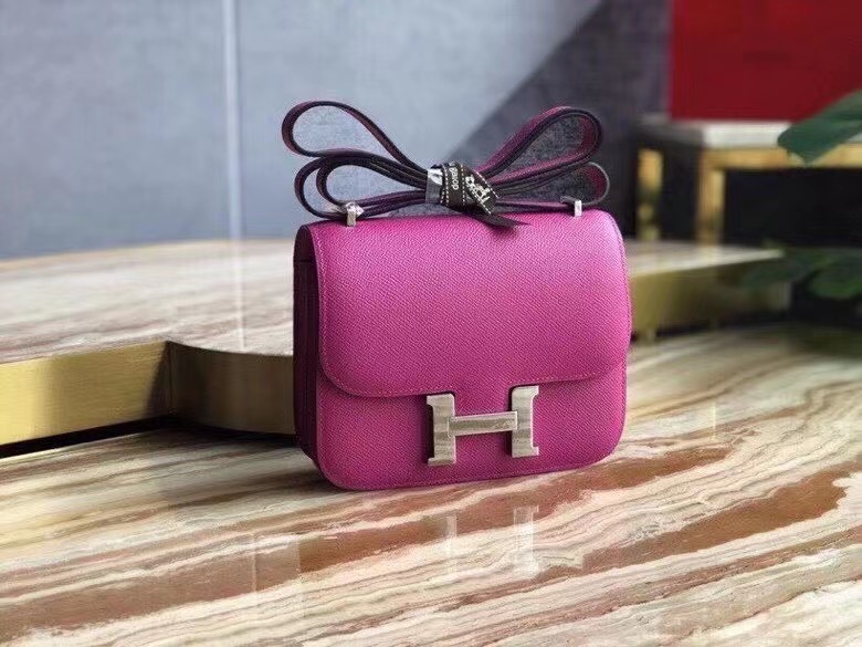 Hermes Purple Constance Mini 18 bag