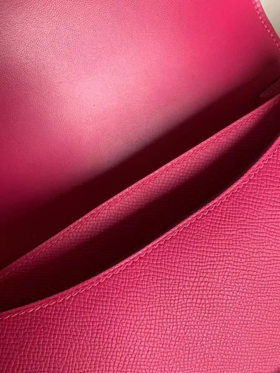 Hermes Red Atoll Epsom Constance 24cm - Image 7