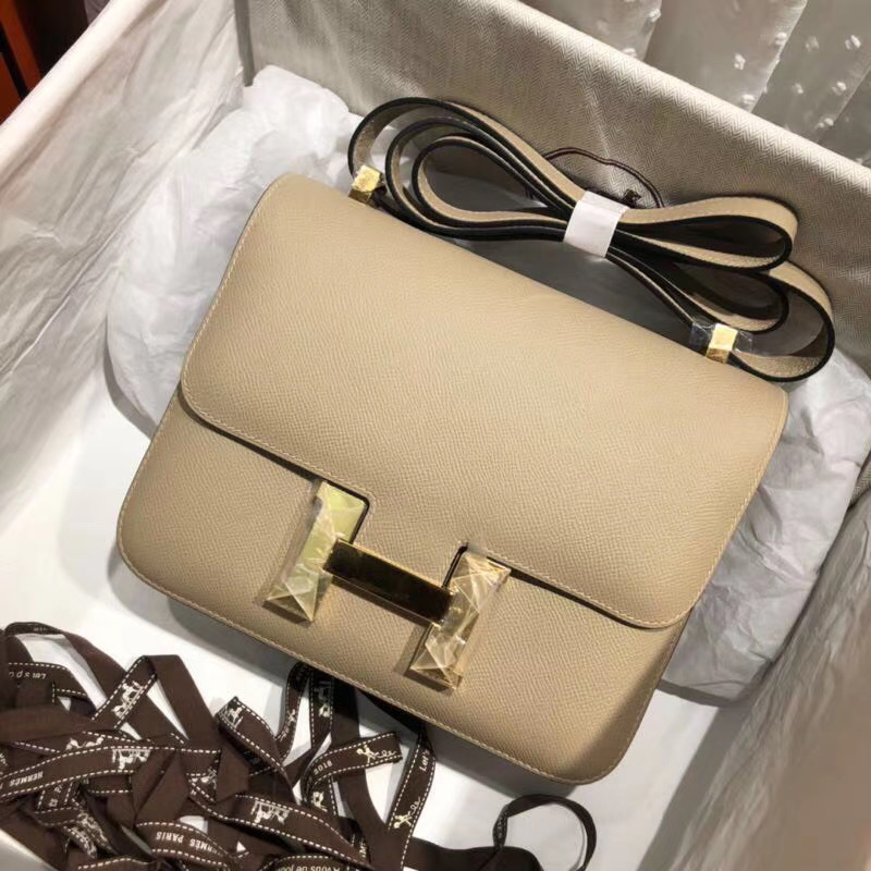 Hermes Beige Atoll Epsom Constance 24cm - Image 3