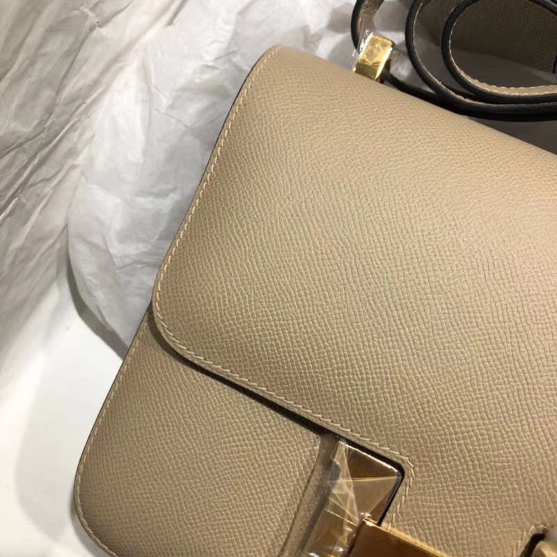 Hermes Beige Atoll Epsom Constance 24cm - Image 4