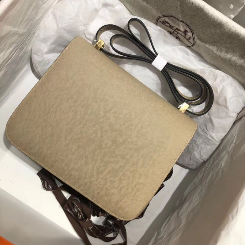 Hermes Beige Atoll Epsom Constance 24cm - Image 5