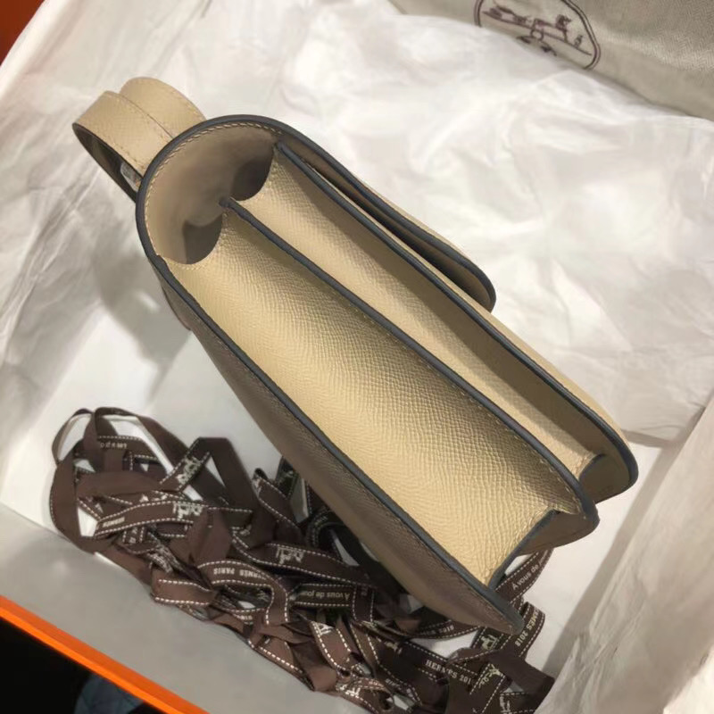 Hermes Beige Atoll Epsom Constance 24cm - Image 6