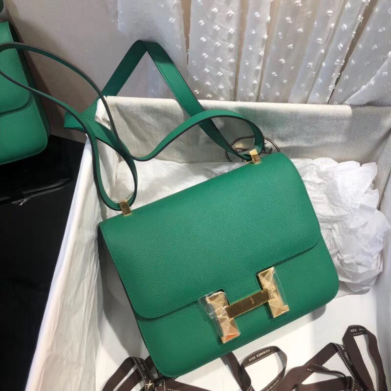 Hermes Green Atoll Epsom Constance 24cm - Replica Bags and Shoes online ...
