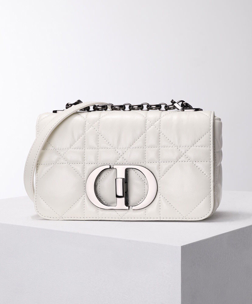 Christian Dior Small Dior Caro Bag Cream - AlimorLuxury