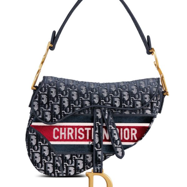 Christian Dior Saddle Bag Dark Blue